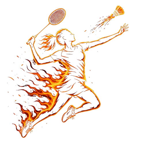 Women Badminton Icon